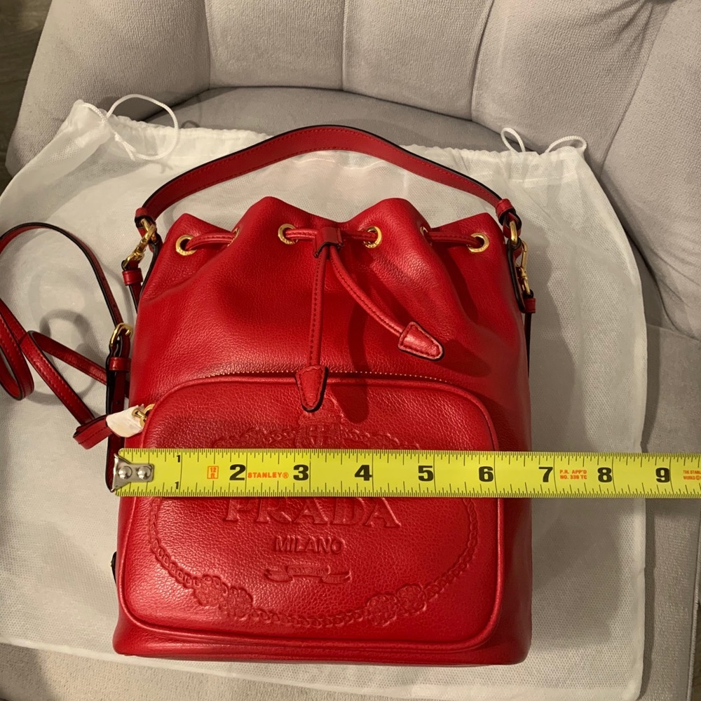 Prada red bucket bag - brand new - Picture 6 of 8